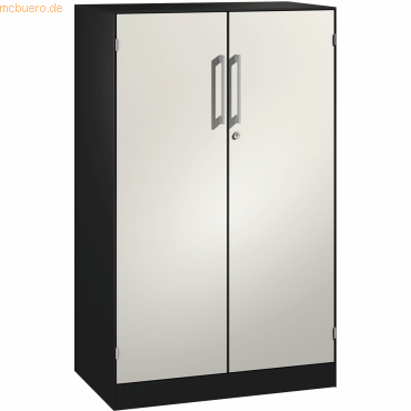 4060061146075 - Flügeltürenschrank ASISTO C 3000 3 Ordnerhöhen B 800 mm anthrazit weiß 4060061146075 - Flügeltürenschrank ASISTO C 3000 3 Ordnerhöhen B 800 mm anthrazit weiß