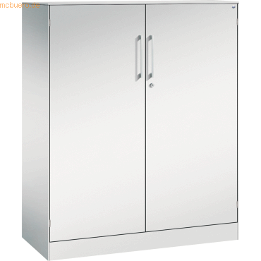 4060061311992 - Flügeltürenschrank ASISTO Höhe 1292 mm Breite 1000 mm 2 Fachböden lichtgrau lichtgrau 4060061311992 - Flügeltürenschrank ASISTO Höhe 1292 mm Breite 1000 mm 2 Fachböden lichtgrau lichtgrau