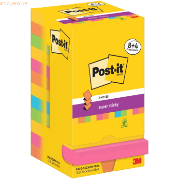 Post-it Haftnotiz Super Sticky Z-Notes Carnival Collection Promotion 9