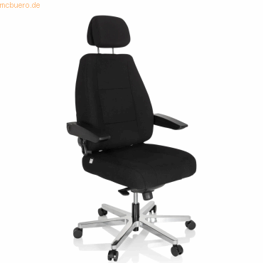 4064323002000 - XXL Drehstuhl 24 HOURS I Stoff mit abklappbaren Armlehnen hjh OFFICE 4064323002000 - XXL Drehstuhl 24 HOURS I Stoff mit abklappbaren Armlehnen hjh OFFICE