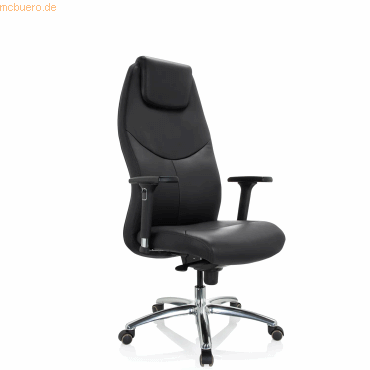4064323002031 - Profi Chefsessel FERRARA Leder mit Armlehnen (höhenverstellbar) hjh OFFICE 4064323002031 - Profi Chefsessel FERRARA Leder mit Armlehnen (höhenverstellbar) hjh OFFICE