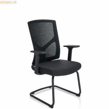 4064323014690 - Besucherstuhl Konferenzstuhl BRETON V B Stoff Netzstoff mit Armlehnen hjh OFFICE 4064323014690 - Besucherstuhl Konferenzstuhl BRETON V B Stoff Netzstoff mit Armlehnen hjh OFFICE