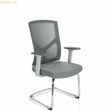 4064323014706 - Besucherstuhl BRETON V W grau silber mit Armlehnen Freischwinger 4064323014706 HJH Office GmbH 4064323014706 - Besucherstuhl BRETON V W grau silber mit Armlehnen Freischwinger 4064323014706 HJH Office GmbH