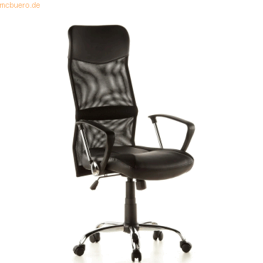 4064323028321 - Home Office Chefsessel STRYKA Kunstleder Netzstoff mit Armlehnen hjh OFFICE 4064323028321 - Home Office Chefsessel STRYKA Kunstleder Netzstoff mit Armlehnen hjh OFFICE