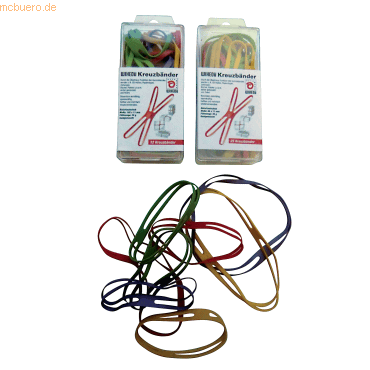 4066300510355 - Gummibänder X-Band 11 x 150mm farbig sortiert 4066300510355 510035 12 Stück 4066300510355 - Gummibänder X-Band 11 x 150mm farbig sortiert 4066300510355 510035 12 Stück