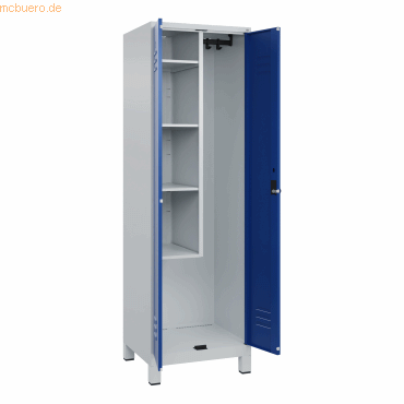 4066681617582 - Putzmittelschrank Classic Plus 080110-00-S10003 enzianblau lichtgrau 600 x 500 x 1950 cm aufgebaut 4066681617582 C+P-Möbel 4066681617582 - Putzmittelschrank Classic Plus 080110-00-S10003 enzianblau lichtgrau 600 x 500 x 1950 cm aufgebaut 4066681617582 C+P-Möbel