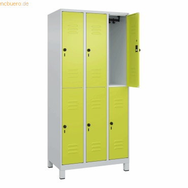 4066681621848 - C+P Spind Classic PLUS doppelt 3Abteile 1950x900x500mm lgrcgn 4066681621848 C + P Möbelsysteme 4066681621848 - C+P Spind Classic PLUS doppelt 3Abteile 1950x900x500mm lgrcgn 4066681621848 C + P Möbelsysteme