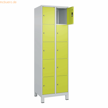 4066681680555 - C+P Schließfachschrank Classic PLUS 2x5Fächer 1950x600x500mm lgrcgn 4066681680555 C + P Möbelsysteme 4066681680555 - C+P Schließfachschrank Classic PLUS 2x5Fächer 1950x600x500mm lgrcgn 4066681680555 C + P Möbelsysteme