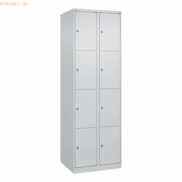 4067521350522 - C+P Schließfachschrank Classic PLUS 2x4Fächer 1850x600x500mm lgrlgr 4067521350522 C + P Möbelsysteme 4067521350522 - C+P Schließfachschrank Classic PLUS 2x4Fächer 1850x600x500mm lgrlgr 4067521350522 C + P Möbelsysteme