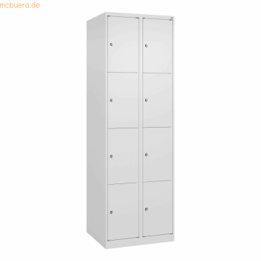 4067521350560 - C+P Schließfachschrank Classic PLUS 2x4Fächer 1850x600x500mm wsws 4067521350560 C + P Möbelsysteme 4067521350560 - C+P Schließfachschrank Classic PLUS 2x4Fächer 1850x600x500mm wsws 4067521350560 C + P Möbelsysteme