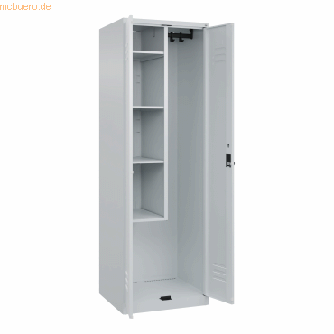 4067521356951 - Putzmittelschrank Classic Plus 080100-00-S10008 lichtgrau 600 x 500 x 1850 cm aufgebaut 4067521356951 C+P-Möbel 4067521356951 - Putzmittelschrank Classic Plus 080100-00-S10008 lichtgrau 600 x 500 x 1850 cm aufgebaut 4067521356951 C+P-Möbel
