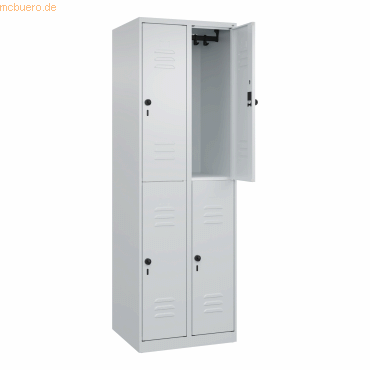 4067521357606 - Spind Classic Plus lichtgrau 080300-20-S10008 4 Schließfächer 600 x 500 x 1850 cm 4067521357606 C+P-Möbel 4067521357606 - Spind Classic Plus lichtgrau 080300-20-S10008 4 Schließfächer 600 x 500 x 1850 cm 4067521357606 C+P-Möbel