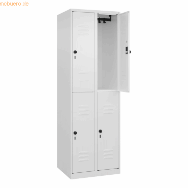 4067521357644 - Spind Classic Plus verkehrsweiß 080300-20-S10012 4 Schließfächer 600 x 500 x 1850 cm 4067521357644 C+P-Möbel