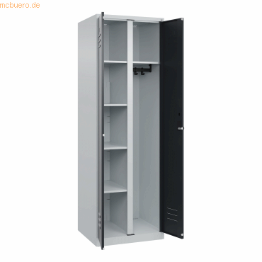 4068192108023 - C+P Garderobenschrank Classic PLUS 2Abteile 1850x600x500mm lgrsgr 4068192108023 C + P Möbelsysteme 4068192108023 - C+P Garderobenschrank Classic PLUS 2Abteile 1850x600x500mm lgrsgr 4068192108023 C + P Möbelsysteme
