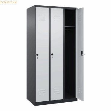 4068192108078 - C+P Spind Classic PLUS 3Abteile 1850x900x500mm sgrlgr 4068192108078 C + P Möbelsysteme 4068192108078 - C+P Spind Classic PLUS 3Abteile 1850x900x500mm sgrlgr 4068192108078 C + P Möbelsysteme