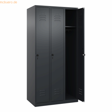 4068192108085 - C+P Spind Classic PLUS 3Abteile 1850x900x500mm sgrsgr 4068192108085 C + P Möbelsysteme 4068192108085 - C+P Spind Classic PLUS 3Abteile 1850x900x500mm sgrsgr 4068192108085 C + P Möbelsysteme