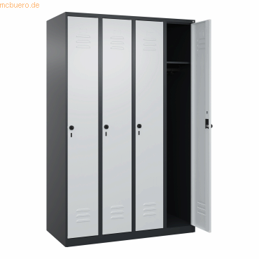 4068192108092 - C+P Spind Classic PLUS 4Abteile 1850x1200x500mm sgrlgr 4068192108092 C + P Möbelsysteme 4068192108092 - C+P Spind Classic PLUS 4Abteile 1850x1200x500mm sgrlgr 4068192108092 C + P Möbelsysteme