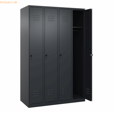 4068192108108 - C+P Spind Classic PLUS 4Abteile 1850x1200x500mm sgrsgr 4068192108108 C + P Möbelsysteme 4068192108108 - C+P Spind Classic PLUS 4Abteile 1850x1200x500mm sgrsgr 4068192108108 C + P Möbelsysteme