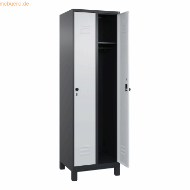 4068192108115 - C+P Spind Classic PLUS 2Abteile 1950x600x500mm sgrlgr 4068192108115 C + P Möbelsysteme 4068192108115 - C+P Spind Classic PLUS 2Abteile 1950x600x500mm sgrlgr 4068192108115 C + P Möbelsysteme