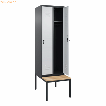4068192108184 - C+P Spind Classic PLUS 2Abteile 2120x600x815mm sgrlgr 4068192108184 C + P Möbelsysteme 4068192108184 - C+P Spind Classic PLUS 2Abteile 2120x600x815mm sgrlgr 4068192108184 C + P Möbelsysteme