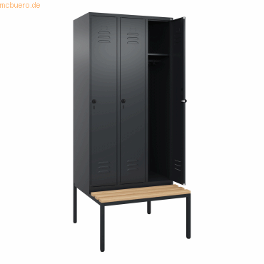 4068192108214 - C+P Spind Classic PLUS 3Abteile 2120x900x815mm sgrsgr 4068192108214 C + P Möbelsysteme 4068192108214 - C+P Spind Classic PLUS 3Abteile 2120x900x815mm sgrsgr 4068192108214 C + P Möbelsysteme