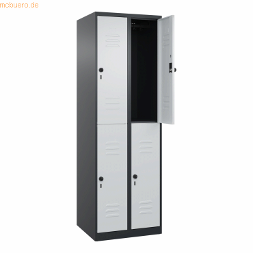 4068192108245 - C+P Spind Classic PLUS doppelt 2Abteile 1850x600x500mm sgrlgr 4068192108245 C + P Möbelsysteme 4068192108245 - C+P Spind Classic PLUS doppelt 2Abteile 1850x600x500mm sgrlgr 4068192108245 C + P Möbelsysteme
