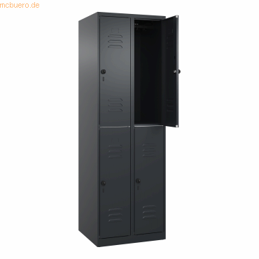 4068192108252 - C+P Spind Classic PLUS doppelt 2Abteile 1850x600x500mm sgrsgr 4068192108252 C + P Möbelsysteme 4068192108252 - C+P Spind Classic PLUS doppelt 2Abteile 1850x600x500mm sgrsgr 4068192108252 C + P Möbelsysteme