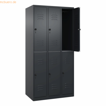 4068192108276 - C+P Spind Classic PLUS doppelt 3Abteile 1850x900x500mm sgrsgr 4068192108276 C + P Möbelsysteme 4068192108276 - C+P Spind Classic PLUS doppelt 3Abteile 1850x900x500mm sgrsgr 4068192108276 C + P Möbelsysteme