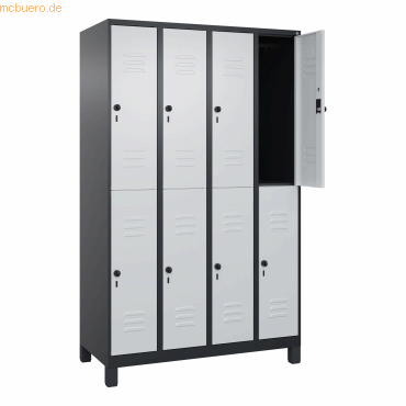 4068192108351 - C+P Spind Classic PLUS doppelt 4Abteile 1950x1200x500mm sgrlgr 4068192108351 C + P Möbelsysteme 4068192108351 - C+P Spind Classic PLUS doppelt 4Abteile 1950x1200x500mm sgrlgr 4068192108351 C + P Möbelsysteme