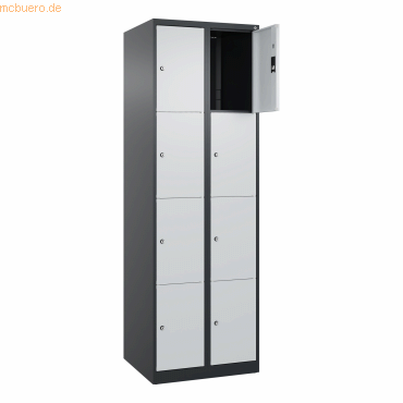 4068192108375 - C+P Schließfachschrank Classic PLUS 2x4Fächer 1850x600x500mm sgrlgr 4068192108375 C + P Möbelsysteme 4068192108375 - C+P Schließfachschrank Classic PLUS 2x4Fächer 1850x600x500mm sgrlgr 4068192108375 C + P Möbelsysteme