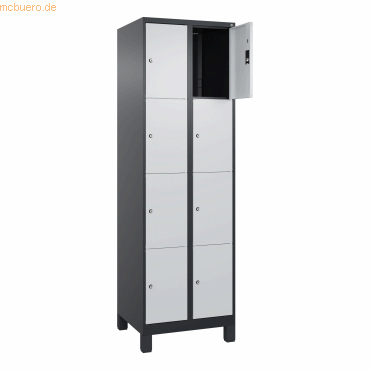 4068192108412 - C+P Schließfachschrank Classic PLUS 2x4Fächer 1950x600x500mm sgrlgr 4068192108412 C + P Möbelsysteme 4068192108412 - C+P Schließfachschrank Classic PLUS 2x4Fächer 1950x600x500mm sgrlgr 4068192108412 C + P Möbelsysteme
