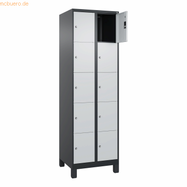 4068192108443 - C+P Schließfachschrank Classic PLUS 2x5Fächer 1950x600x500mm sgrlgr 4068192108443 C + P Möbelsysteme 4068192108443 - C+P Schließfachschrank Classic PLUS 2x5Fächer 1950x600x500mm sgrlgr 4068192108443 C + P Möbelsysteme