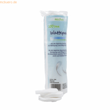 4068400000446 - Regina Baumwoll-Wattepads Inhalt 100 Pads Die Watte für zarte Haut