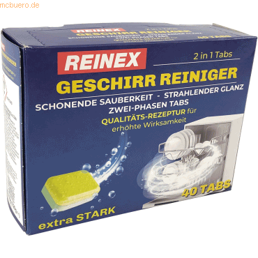 4068400010124 - Spülmaschinen-Tabs 2-Phasen Geschirrreiniger neue Premium Rezeptur für erhöhte Wirksamkeit 1 Packung = 40 Tabs 4068400010124 - Spülmaschinen-Tabs 2-Phasen Geschirrreiniger neue Premium Rezeptur für erhöhte Wirksamkeit 1 Packung = 40 Tabs