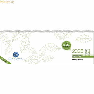 4069095000438 - Querkalender 126-0700 Giganta 1 Woche 2 Seiten 422x148cm (BxH) 2026 4069095000438 Zettler 4069095000438 - Querkalender 126-0700 Giganta 1 Woche 2 Seiten 422x148cm (BxH) 2026 4069095000438 Zettler