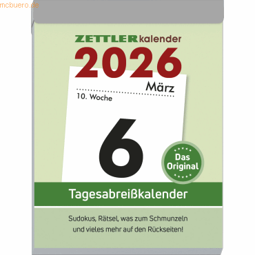 4069095000575 - Tagesabreißkalender 305 XL 82x107cm 2026 4069095000575 - Tagesabreißkalender 305 XL 82x107cm 2026