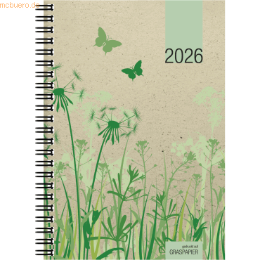 4069095001084 - Wochenbuch 759 Graspapier 137x196cm 1 Woche 2 Seiten 2026 4069095001084 - Wochenbuch 759 Graspapier 137x196cm 1 Woche 2 Seiten 2026