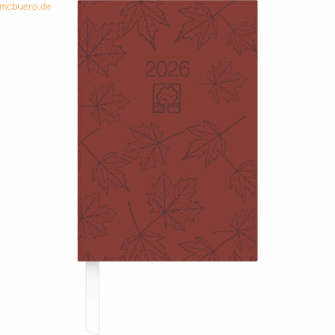 4069095001114 - Wochenbuch 766 146x21cm 1 Woche 2 Seiten Recyclingpapier rot 4069095001114 - Wochenbuch 766 146x21cm 1 Woche 2 Seiten Recyclingpapier rot