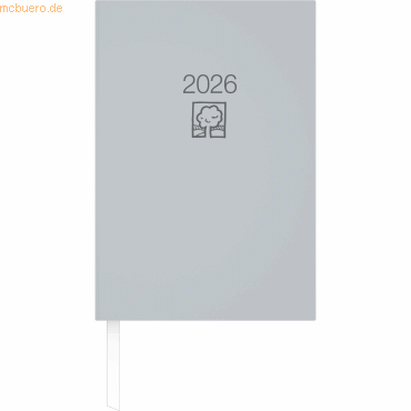 4069095001343 - Buchkalender 876 145x21cm 1 Tag 1 Seite grau 2026 4069095001343 - Buchkalender 876 145x21cm 1 Tag 1 Seite grau 2026