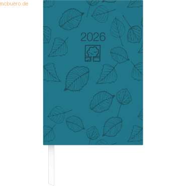 4069095001367 - Buchkalender 876 145x21cm 1 Tag 1 Seite Recycling türkis 2026 4069095001367 - Buchkalender 876 145x21cm 1 Tag 1 Seite Recycling türkis 2026