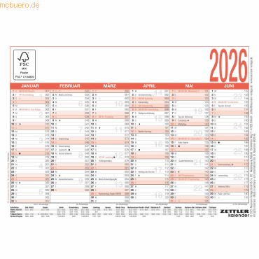 4069095001435 - Tafelkalender 900-0000 900 6 Monate 1 Seite (A6 quer) 2025 4069095001435 Zettler 4069095001435 - Tafelkalender 900-0000 900 6 Monate 1 Seite (A6 quer) 2025 4069095001435 Zettler
