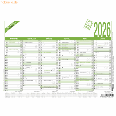 4069095001459 - Tafelkalender 904-0700 904 6 Monate 1 Seite (A5) 2026 4069095001459 Zettler 4069095001459 - Tafelkalender 904-0700 904 6 Monate 1 Seite (A5) 2026 4069095001459 Zettler