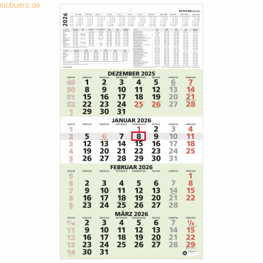 4069095001701 - Wandkalender 959-0700 33x585cm (BxH) 2026 4069095001701 Zettler 4069095001701 - Wandkalender 959-0700 33x585cm (BxH) 2026 4069095001701 Zettler