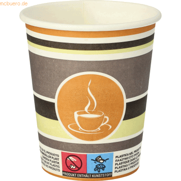 4250065901286 - Pappbecher To Go 02 l Ø 8 cm 92 cm Trinkbecher aus Pappe mit PE-beschichtung perfekt für unterwegs 1 Packung = 50 Stück 4250065901286 - Pappbecher To Go 02 l Ø 8 cm 92 cm Trinkbecher aus Pappe mit PE-beschichtung perfekt für unterwegs 1 Packung = 50 Stück