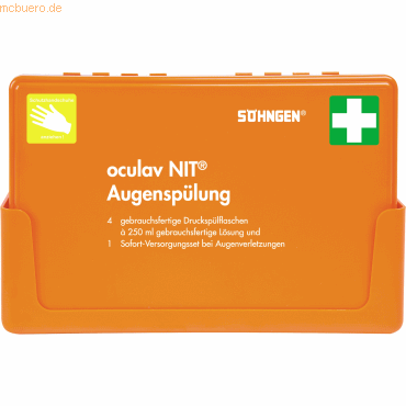 4250108801504 - Sohngen - söhngen ® Augenspülstation oculav nit® 26x16x8 cm (BxHxT) 4x250 ml Druckspülflaschen Augenkompressen Augenklappe Pflasterstreifen Kompresse 4250108801504 - Sohngen - söhngen ® Augenspülstation oculav nit® 26x16x8 cm (BxHxT) 4x250 ml Druckspülflaschen Augenkompressen Augenklappe Pflasterstreifen Kompresse