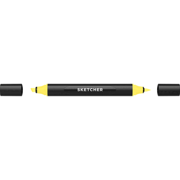 4250397649351 - Twinmarker Sketcher brush+chisel Y 020 zitronengelb 4250397649351 Molotow 4250397649351 - Twinmarker Sketcher brush+chisel Y 020 zitronengelb 4250397649351 Molotow