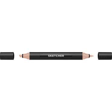 4250397649559 - Twinmarker Sketcher brush+chisel M 120 mauve 4250397649559 Molotow
