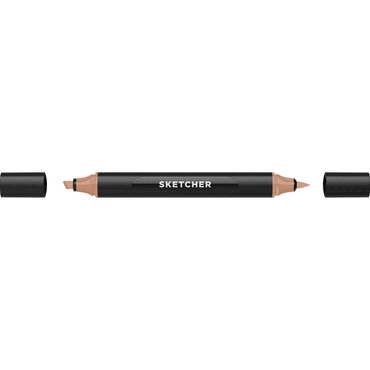 4250397649566 - Twinmarker Sketcher brush+chisel M 125 mahagoni 4250397649566 Molotow