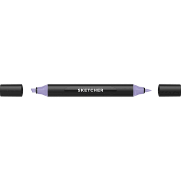 4250397649757 - Twinmarker Sketcher brush+chisel V 220 blaubeere hell 4250397649757 Molotow