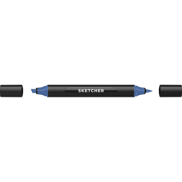 4250397649818 - Twinmarker Sketcher brush+chisel B 250 saphirblau 4250397649818 Molotow 4250397649818 - Twinmarker Sketcher brush+chisel B 250 saphirblau 4250397649818 Molotow